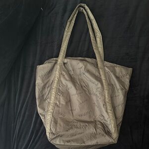 PINK Victoria's Secret Olive Tote Bag.  Comes with a small zipper pouch as well.